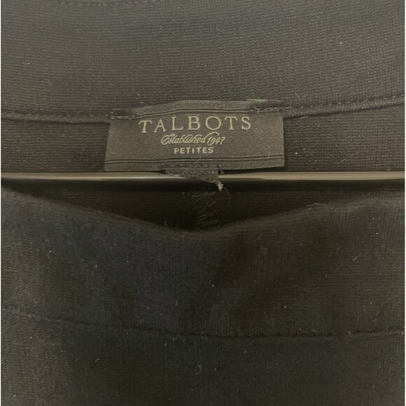 Talbots Sleeveless Black Shift Dress Petite Size Classic Party Office - Picture 3 of 3